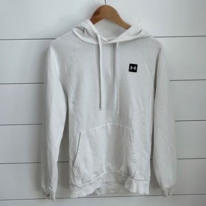under armor white fleece hoodie